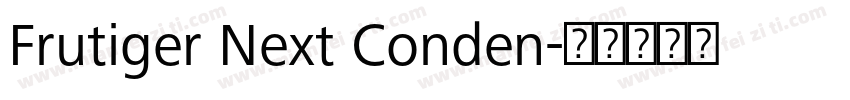 Frutiger Next Conden字体转换